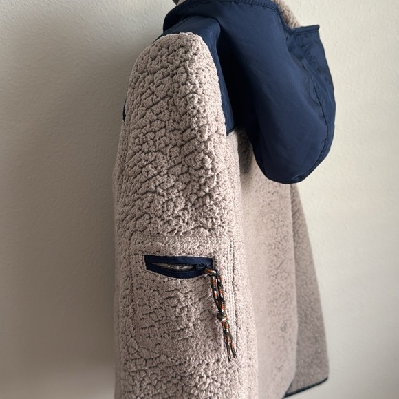 Prince & Fox Sherpa Fleece Zip-Up Hoodie Jacket - Size M - Picture 4 of 7